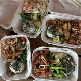 two choice poke bowls