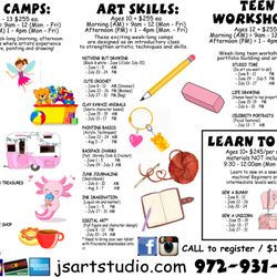J's Art Studio - Summer Camps 2026