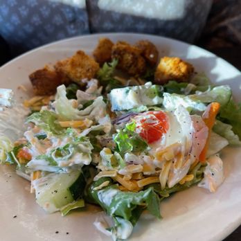 Cornerstone - salad with blu cheese dressing - American Near Me - Asheville, North Carolina