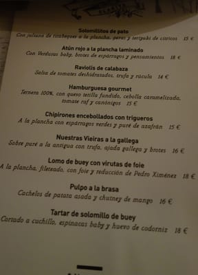 Menu photo 5 Clarita Madrid, M