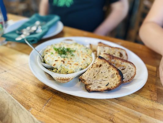 Cafe Flora - Artichoke dip - SeattleWA Cafe Flora - Artichoke dip - SeattleWA