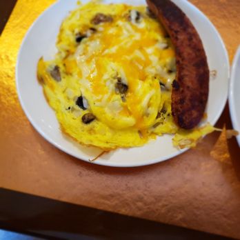 Another Broken Egg Cafe - Mushrooms eggs and andouille sausage - Breakfast & Brunch Near Me - Charlotte, North Carolina Another Broken Egg Cafe - Mushrooms eggs and andouille sausage - Breakfast & Brunch Near Me - Charlotte, North Carolina