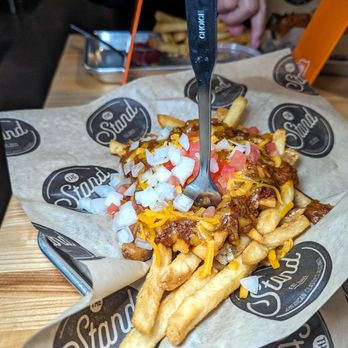 The Stand - chili cheese fries $5.50 - New American Near Me - Santa Clara, California The Stand - chili cheese fries $5.50 - New American Near Me - Santa Clara, California