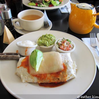 Bea Bea's - Big Breakfast Burrito with Mango Green Tea - Coffee & Tea Near Me - Burbank, California Bea Bea's - Big Breakfast Burrito with Mango Green Tea - Coffee & Tea Near Me - Burbank, California