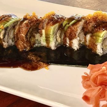 Shogun - Dragon Fly Roll. No mayo, extra Eel Sauce. So good!!!! - Japanese Near Me - Casper, Wyoming Shogun - Dragon Fly Roll. No mayo, extra Eel Sauce. So good!!!! - Japanese Near Me - Casper, Wyoming