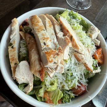 Cork & Fork - Pesto Caesar Salad with chicken added - Pizza Near Me - Harrisburg, Pennsylvania