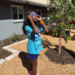 Girlstart - Photo from our Eclipse Party in October 2023! Don't miss our 2024 Eclipse Party on April 8th at Girlstart!