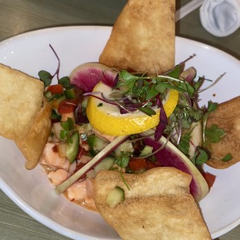 The Olive Restobar - SALMON CEVICHE - Mediterranean Near Me - Downey, California