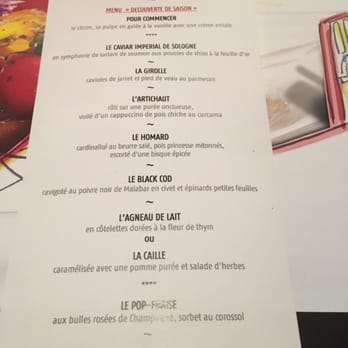 L'Atelier de Joël Robuchon - Menu and the rest my friends try to figure out - French Near Me - Paris, 75