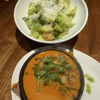 Michael Jordan's Steak House - Chicago - Caesar Salad and roasted tomato soup - Steakhouses Near Me - Chicago, Illinois Michael Jordan's Steak House - Chicago - Caesar Salad and roasted tomato soup - Steakhouses Near Me - Chicago, Illinois