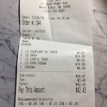 The Turk - Not bad lunch for 2 - Turkish Near Me - Mount Kisco, New York The Turk - Not bad lunch for 2 - Turkish Near Me - Mount Kisco, New York