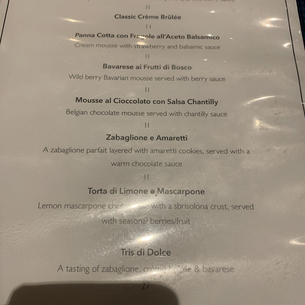 Parma - Dessert menu - Italian Near Me - Fresno, California Parma - Dessert menu - Italian Near Me - Fresno, California