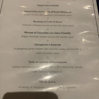 Parma - Dessert menu - Italian Near Me - Fresno, California Parma - Dessert menu - Italian Near Me - Fresno, California