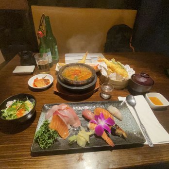 Sea Story - a table with a variety of food on it - Korean Near Me - Los Angeles, California Sea Story - a table with a variety of food on it - Korean Near Me - Los Angeles, California