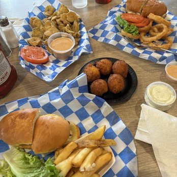 Laguna Madre Seafood Company - Grilled Shrimp Sandwich, Hush Puppies, Fried Pickles, Onion Rings - Seafood Near Me - San Antonio, Texas Laguna Madre Seafood Company - Grilled Shrimp Sandwich, Hush Puppies, Fried Pickles, Onion Rings - Seafood Near Me - San Antonio, Texas