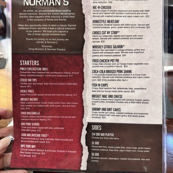 Nic & Norman's - Menu - Southern Near Me - Greenville, South Carolina