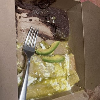Los Cilantros - Chicken enchiladas (less one yummy enchilada) with black beans and avocados - Mexican Near Me - Berkeley, California Los Cilantros - Chicken enchiladas (less one yummy enchilada) with black beans and avocados - Mexican Near Me - Berkeley, California