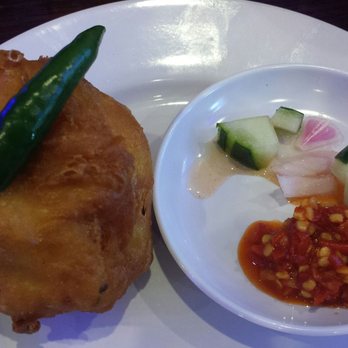 Awang Kitchen - 5 stars fried vegetable stuffed tofu. Order comes with two pieces. - Indonesian Near Me - Elmhurst, New York Awang Kitchen - 5 stars fried vegetable stuffed tofu. Order comes with two pieces. - Indonesian Near Me - Elmhurst, New York