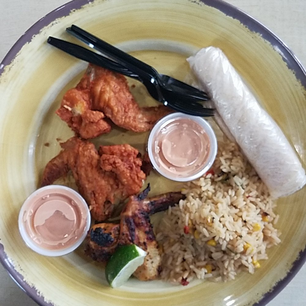 Pollo Campero - Fried and grilled wings with corn cilantro rice and a tortilla - Latin American Near Me - Charlotte, North Carolina Pollo Campero - Fried and grilled wings with corn cilantro rice and a tortilla - Latin American Near Me - Charlotte, North Carolina