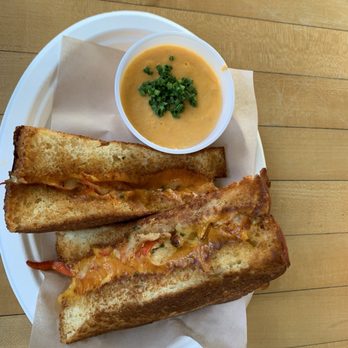 Lobster Lab - Lobster grilled cheese with lobster bisque - Sandwiches Near Me - Carlsbad, California