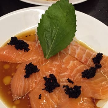 SushiStop Pasadena - Truffle oil salmon shashimi - Sushi Bars Near Me - Pasadena, California