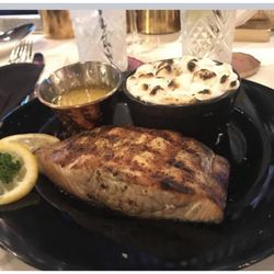 Tom Brown's Restaurant - Salmon with Sweet potato Mash