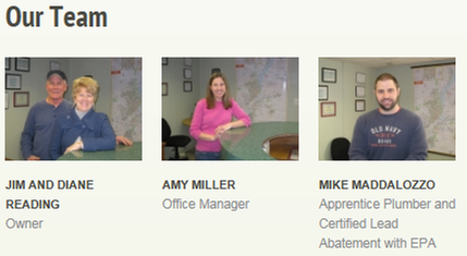 Slide of Reading & Son Plumbing