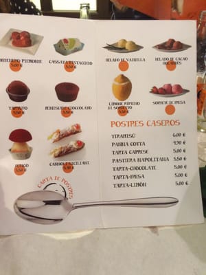 Menu photo 5 La Bella Napoli Barcelona, B Menu photo 5 La Bella Napoli Barcelona, B