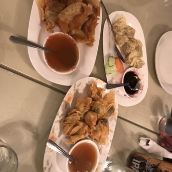 Thai Aree House - Chicken wonton, fried and steamed.  Both very good.  Also ordered the veggie/mushroom fried wonton, equally as good! - Thai Near Me - Chicago, Illinois