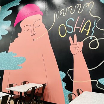 Osha Thai Express - Interior mural. - Thai Near Me - Oakland, California