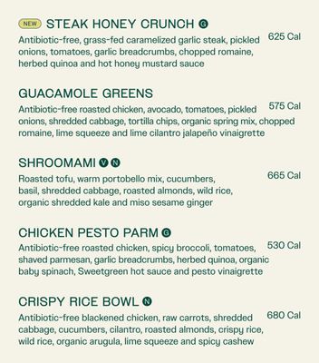 Menu photo 3 sweetgreen - Healthy Salads, Wraps, and Bowls Framingham, MA Menu photo 3 sweetgreen - Healthy Salads, Wraps, and Bowls Framingham, MA