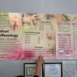 Carefoot Reflexology - Here are the services they offer, since it's not posted anywhere else.