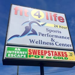 Fit4life Health Clubs - Fayetteville - Sign out front new location.