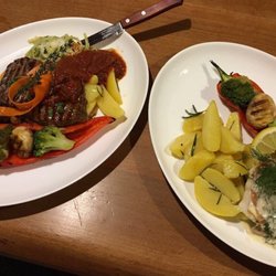 Trattoria Marco Polo - Rinderhüftsteak und Zanderfilet