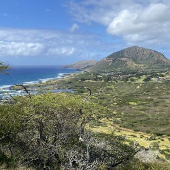 Makapu'u Point Lighthouse Trail - Sandy Beach in the distance - Hiking Near Me - Honolulu, Hawaii