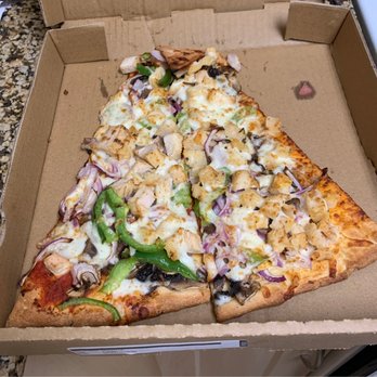 New York Pizza - Chicken Gourmet Pizza 4/5 - this is 1 slice - Pizza Near Me - Mountain View, California
