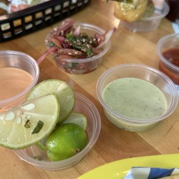 Kiko's Place restaurant - Variety of Salsas - Tacos Near Me - San Diego, California Kiko's Place restaurant - Variety of Salsas - Tacos Near Me - San Diego, California