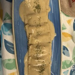 Cico's Pub - Ravioli with truffle sauce.