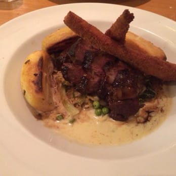 The Greyhound - Lamb, creamed cabbage and peas, average roast potatoes and uber deep fried parsnips - Pubs Near Me - Richmond, XGL