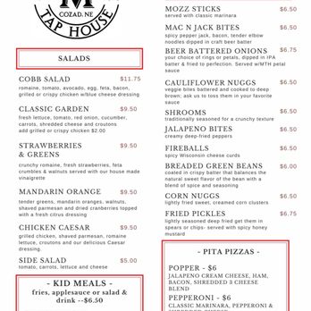 Meridian Tap House - Menu - American Near Me - Cozad, Nebraska Meridian Tap House - Menu - American Near Me - Cozad, Nebraska