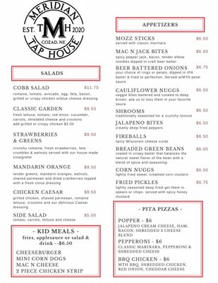 Menu photo 3 Meridian Tap House Cozad, NE Menu photo 3 Meridian Tap House Cozad, NE