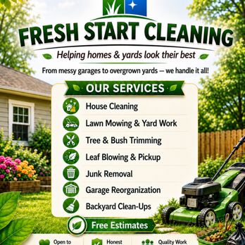 Fresh Start Cleaning - Lawn Services Near Me - Oakland, California Fresh Start Cleaning - Lawn Services Near Me - Oakland, California