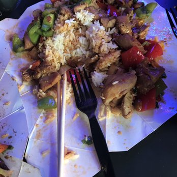 The Rice Box - Kung pao chicken - not good at all - Asian Fusion Near Me - Houston, Texas