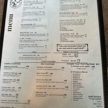 Atwater Brewery GR - Menu - Breweries Near Me - Grand Rapids, Michigan