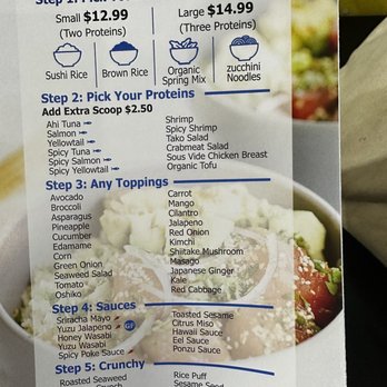 Poke City - a menu for a bowl of food - Poke Near Me - Brooklyn, New York Poke City - a menu for a bowl of food - Poke Near Me - Brooklyn, New York