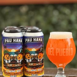 Cerveceria Del Pueblo - Pau Hana Hawaiian Sour available in the taproom and in cans to go while supplies last!