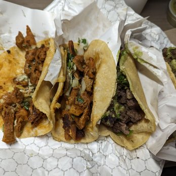 The Taco Stand - 2 al pastor & 2 carne asada tacos - Food Stands Near Me - La Jolla, California