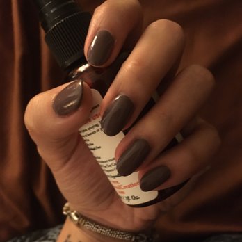 KB Nails - Almond shaped deep grey acrylics. - Nail Salons Near Me - Sacramento, California KB Nails - Almond shaped deep grey acrylics. - Nail Salons Near Me - Sacramento, California