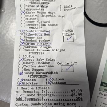 Rosebud Bakery - Total was $11.54 to add a second meat choice. - Bakeries Near Me - Salem, Indiana Rosebud Bakery - Total was $11.54 to add a second meat choice. - Bakeries Near Me - Salem, Indiana