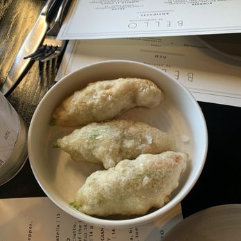 Bello by Sandro Nardone - Squash blossoms, seasonal. - Italian Near Me - Newport Beach, California